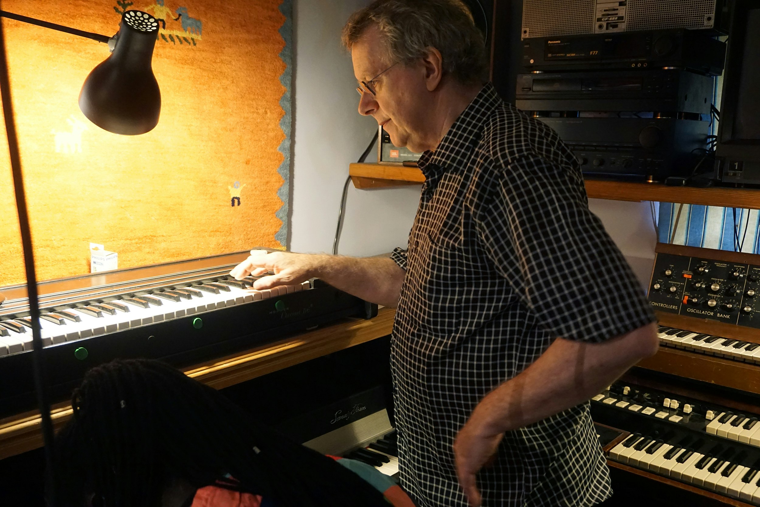 Mike Collins in his studio. Photo courtesy of MIC.